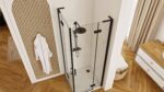 Cabina dus REA Hugo Double Black 90x100 - imagine 4