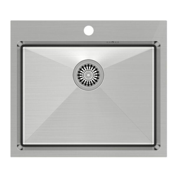 Chiuvetă inox RUSSEL 110 BRUSH NICKEL