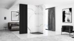 Cadita de dus Diamond Black 90x90 cm negru - imagine 5