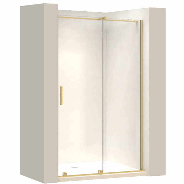 Ușă de duș Rea Montana 130 Gold brush