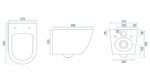 Vas Toaleta Rea Carlos Slim Rimless Aiax Shiny - imagine 7
