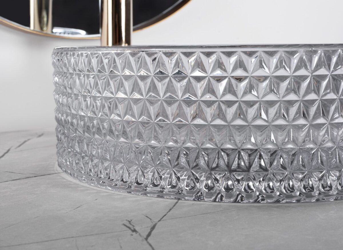 Lavoar pe blat Rea Cristal Light Grey - imagine 3