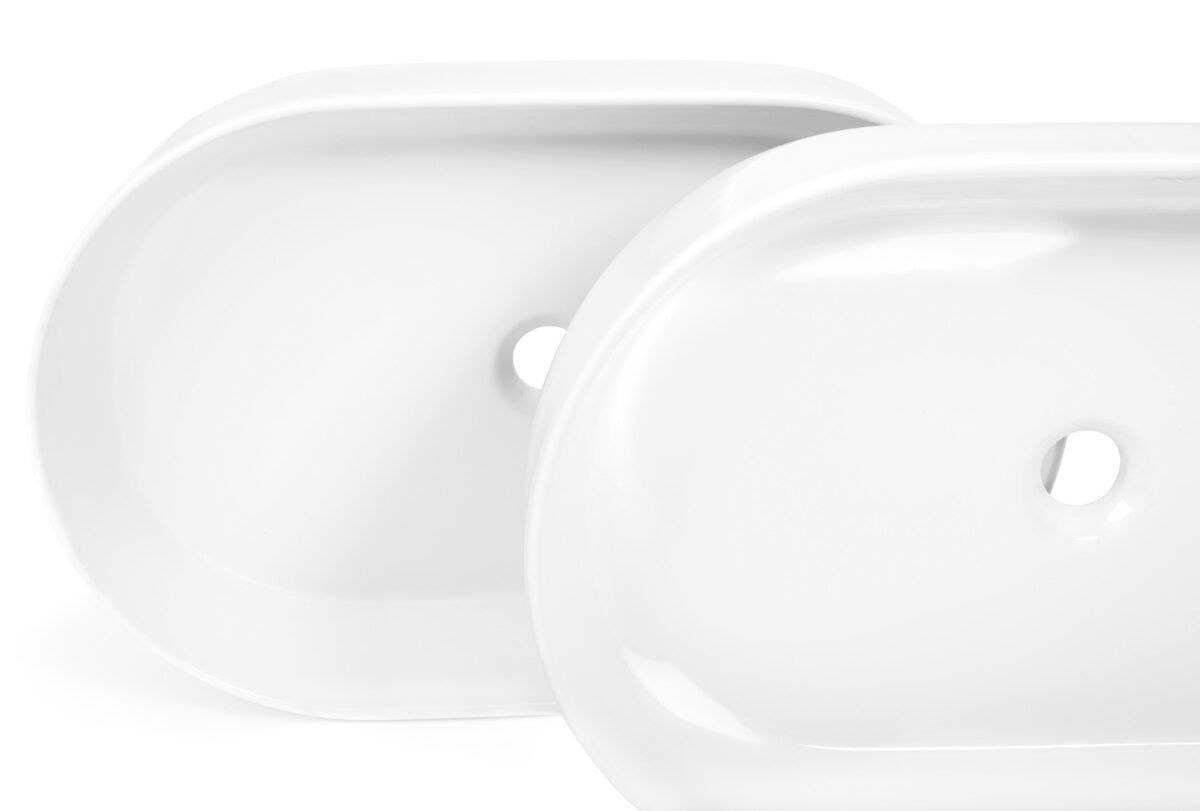 Lavoar pe blat Rea NADIA 60 WHITE MATT - imagine 5