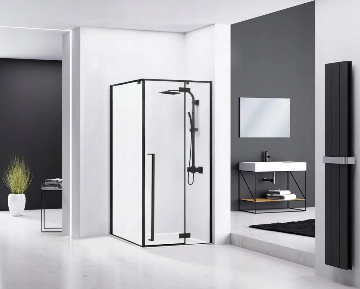 Cabina de dus Fargo 100x80 Black Mat - imagine 1