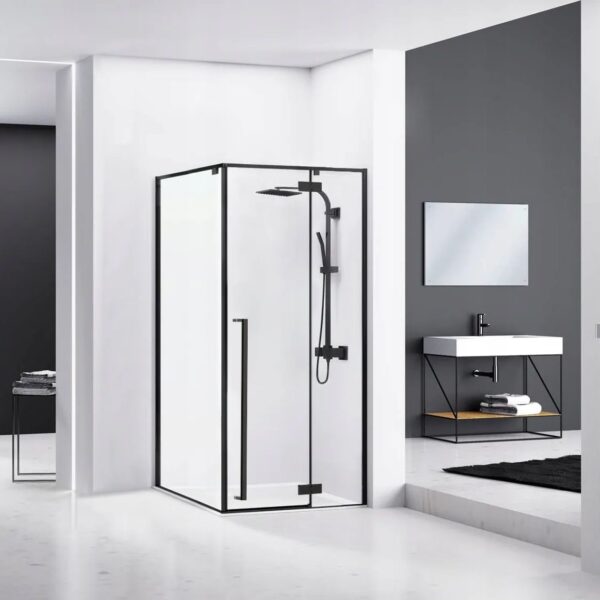 Cabina de dus Fargo 100x80 Black Mat