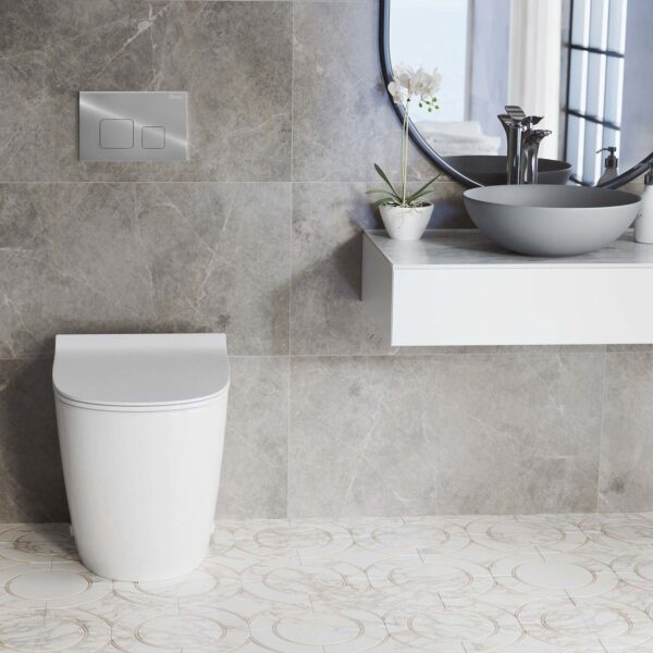 Cadru Set incastrat pentru vas WC cu buton F Crom