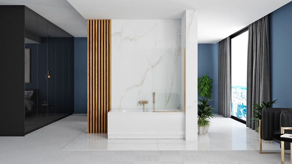 Paravan pentru cada Rea Elegant Gold 70 - imagine 3