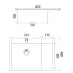 Chiuvetă inox Fin Black - imagine 7