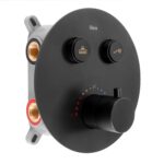 Set de duș incastrat Rea LUNGO Black Matt BOX