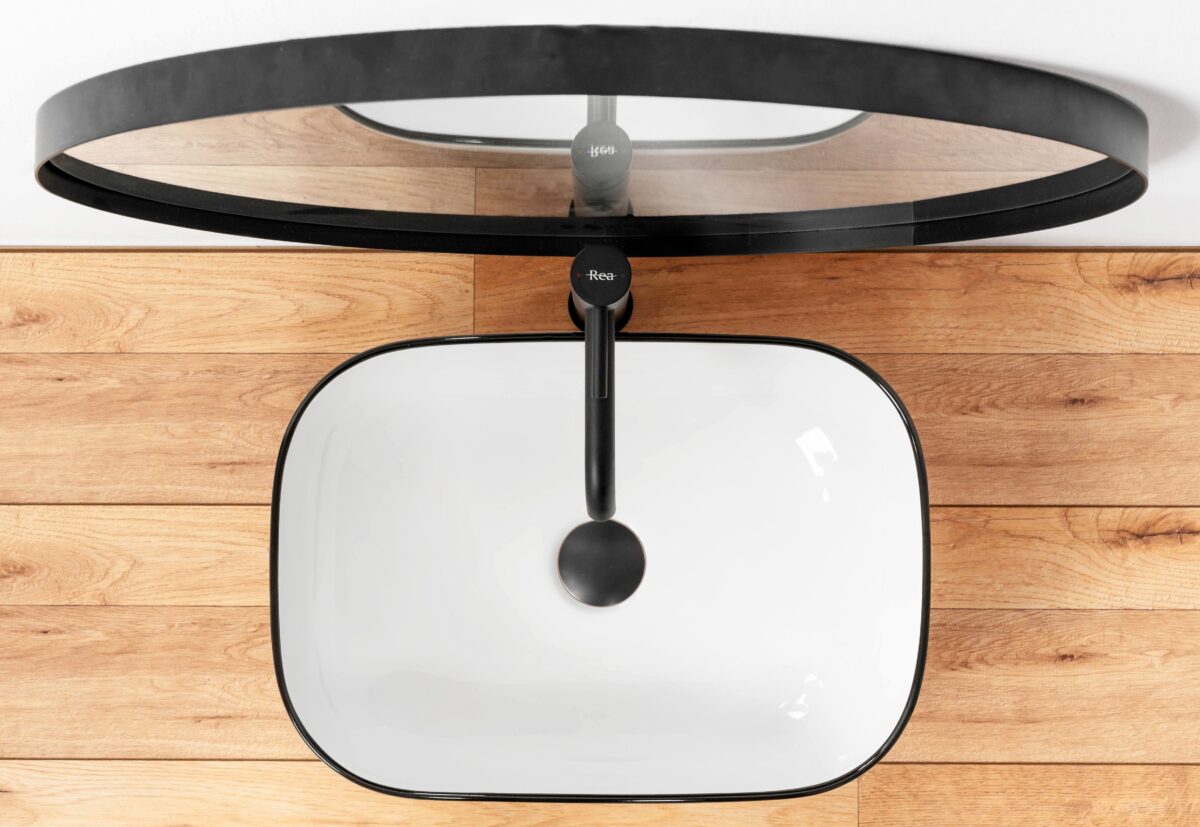 Lavoar pentru blat Rea Marbel - imagine 3