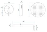 Set de dus Incastrat REA Lungo Auriu Mat + BOX - imagine 8