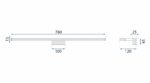 APLICA de baie LED pentru oglinda 15W 68,5CM APP370-1W Crom - imagine 5
