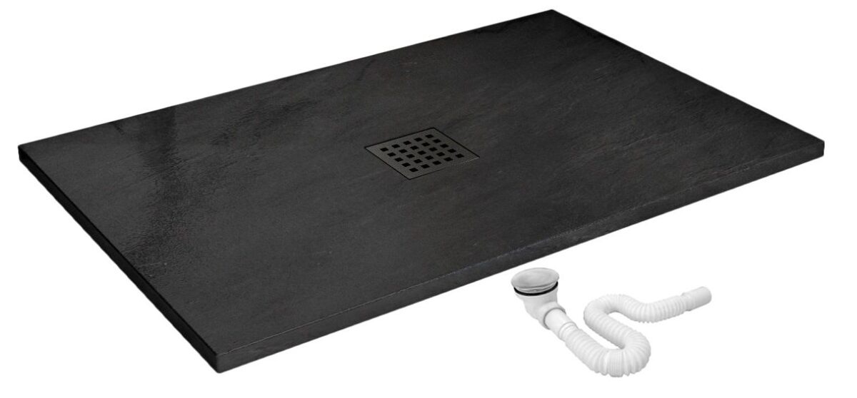 Cadita de dus Black Rock 90x120 - imagine 1