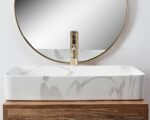 Lavoar pentru blat Rea Denis Shiny Marmo - imagine 3