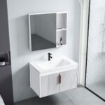 Set mobilier de baie cu lavoar Astor 60cm White