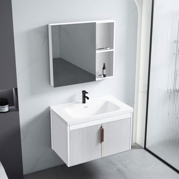 Set mobilier de baie cu lavoar Astor 60cm White