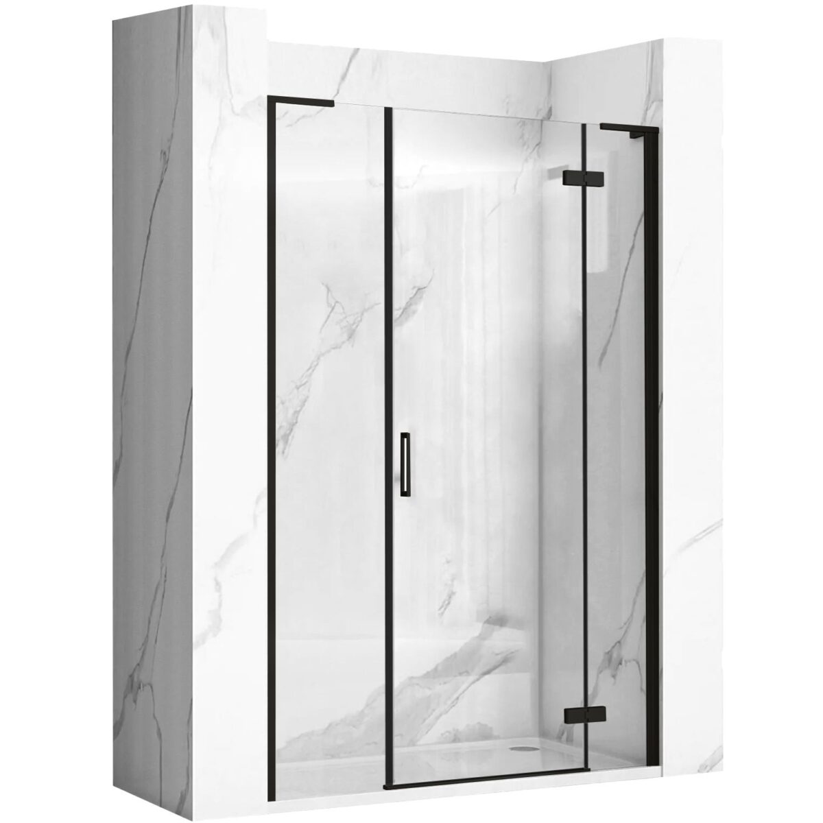 Ușă de duș Rea Hugo 110 Black - imagine 1
