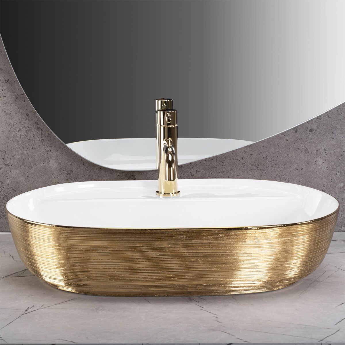 Lavoar pe blat Rea Aura 61 White Gold Brush - imagine 2
