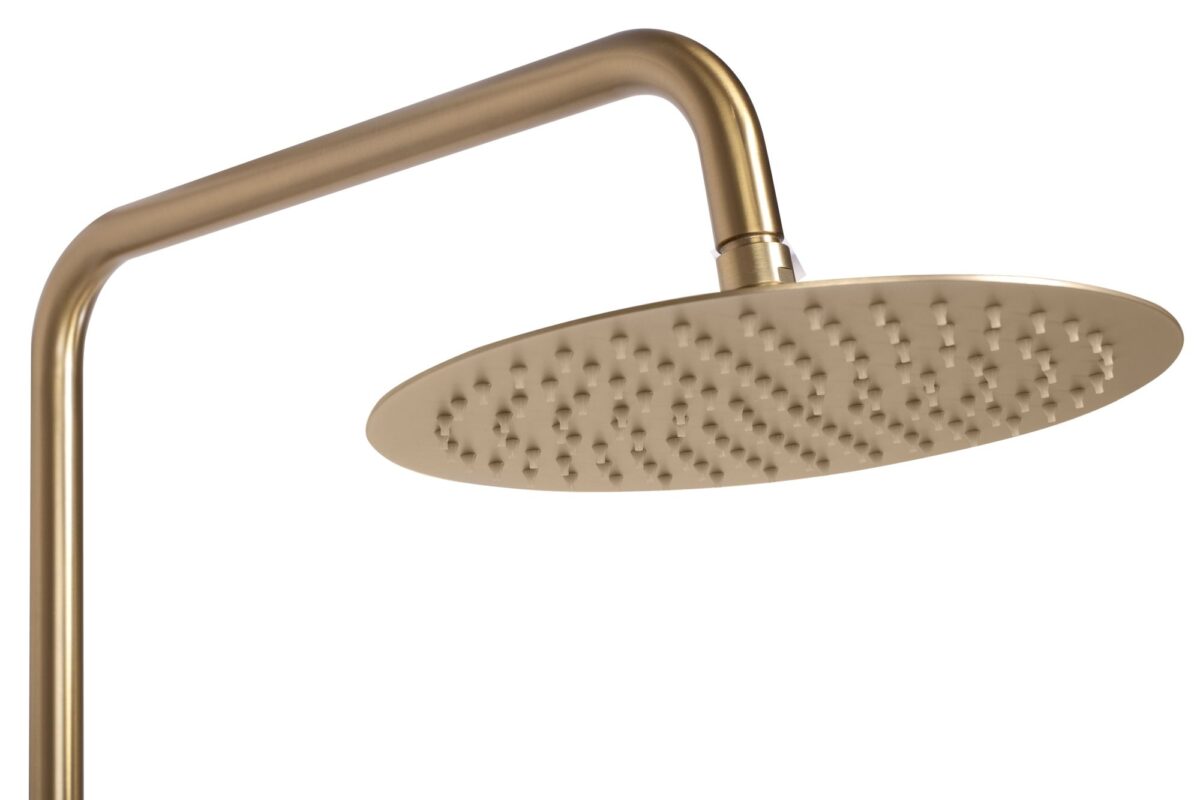 Coloana de dus cu termostat REA Lungo Gold Brush - imagine 5