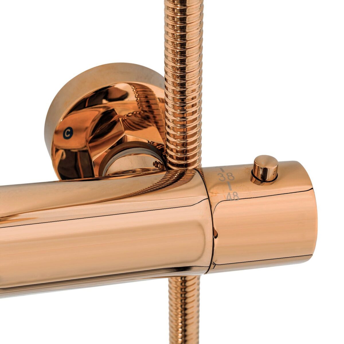 Coloana de dus cu termostat REA Lungo Copper - imagine 2