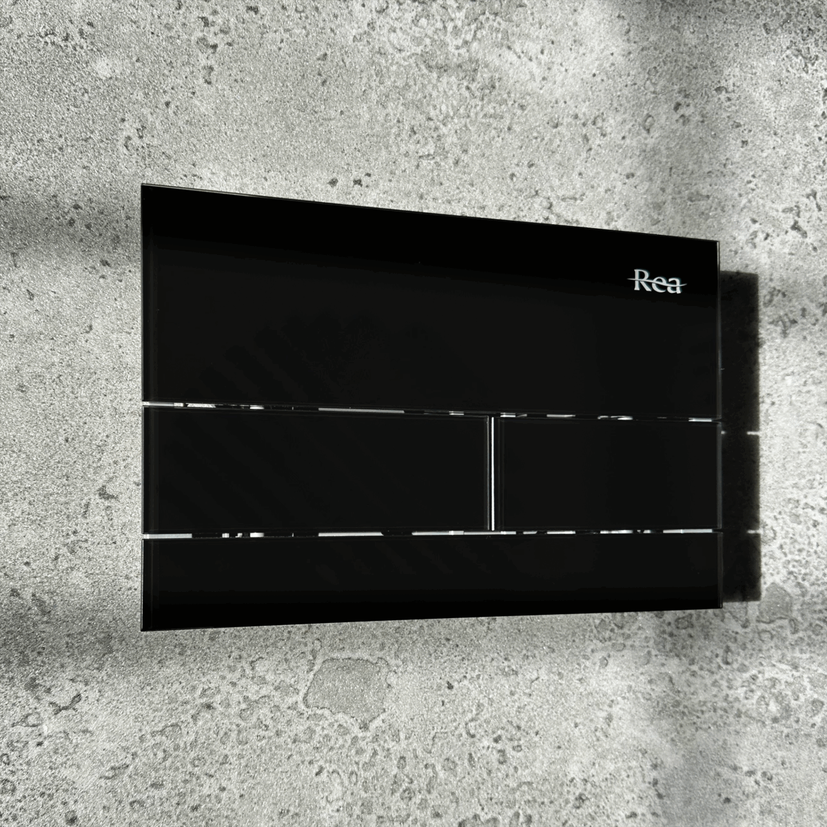 Clapeta pentru rezervor incastrat K011A-Q Rea T Black Glass - imagine 2