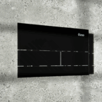 Clapeta pentru rezervor incastrat K011A-Q Rea T Black Glass - imagine 2