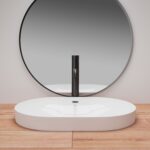 Lavoar incastrat Rea Arleta Alb - imagine 2