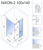 Cabina de dus Rea Nixon 140x100 - imagine 6