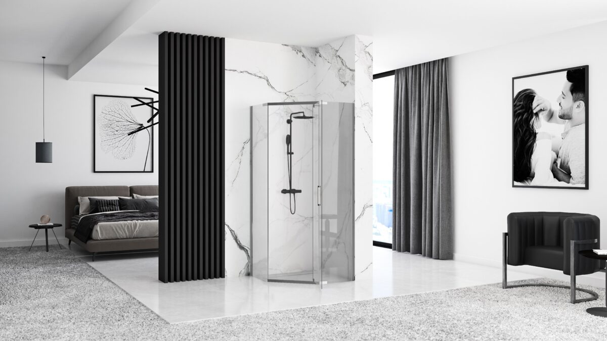 Cabina de dus AXIN Chrom  90x90 - imagine 2