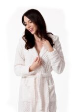 Halat de damă Halat de baie DIAMOND Ecru S/M - imagine 2