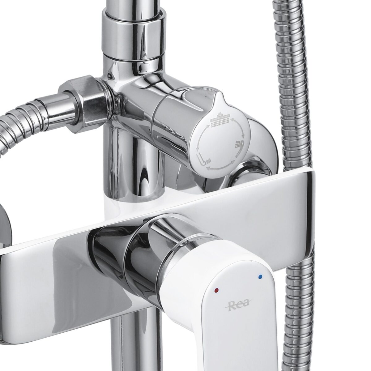 Set dus REA BLOOM WHITE CHROME - imagine 4