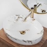 Lavoar de Blat REA Queen Carrara Shiny - imagine 2
