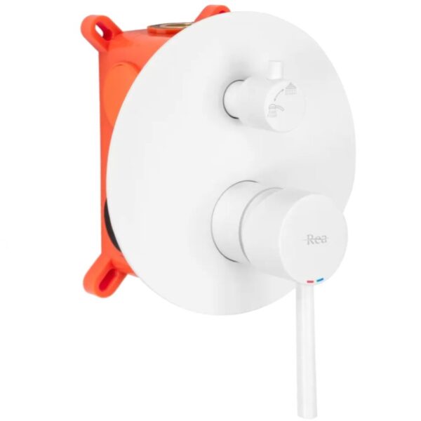 Set de duș incastrat Rea Lungo WHITE Matt + BOX