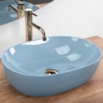 Lavoar pe blat Rea LISA L.BLUE SHINY - imagine 2