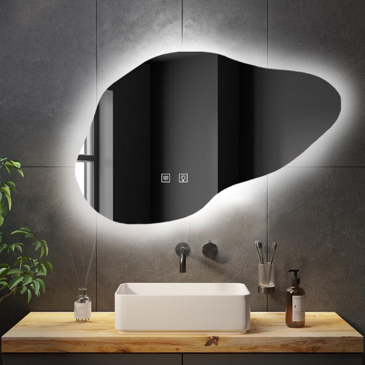 Oglindă P11229 LED CLOUD B 100x70cm - imagine 5