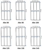 Usa pentru dus Rea Alex 90 - imagine 5