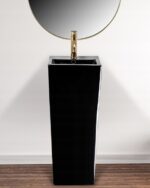 Lavoar freestanding  de sine stătător Kamila Black - imagine 2