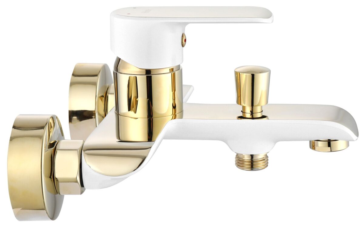 Baterie pentru cadă REA Bloom White gold - imagine 2