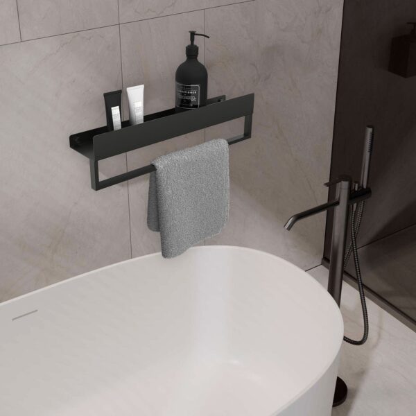 Raft pentru baie SF01 60cm black matt