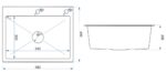 Chiuvetă inox LUKE 110 WORKSTATION Black - imagine 8