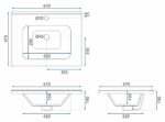 Set mobilier de baie cu lavoar Paris 60cm Grey - imagine 8