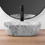 Lavoar pe blat Rea AMELIA MINI STONE MATT - imagine 2