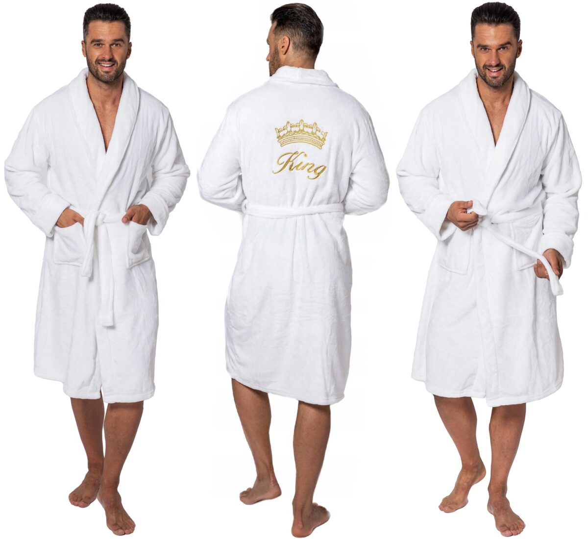 Halat barbat King alb S/M - imagine 1