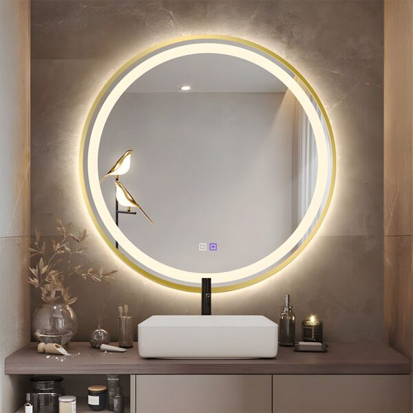 Oglindă LED 90cm MMJ Gold