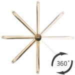 Baterie pentru baie Rea Lugano Slim Brush Gold High - imagine 4