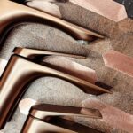 Baterie pentru baie Rea AVALON Copper Brush - imagine 2