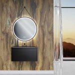 Oglindă Rotundă LED Suspendată pe Curea 70 cm 104 - imagine 5