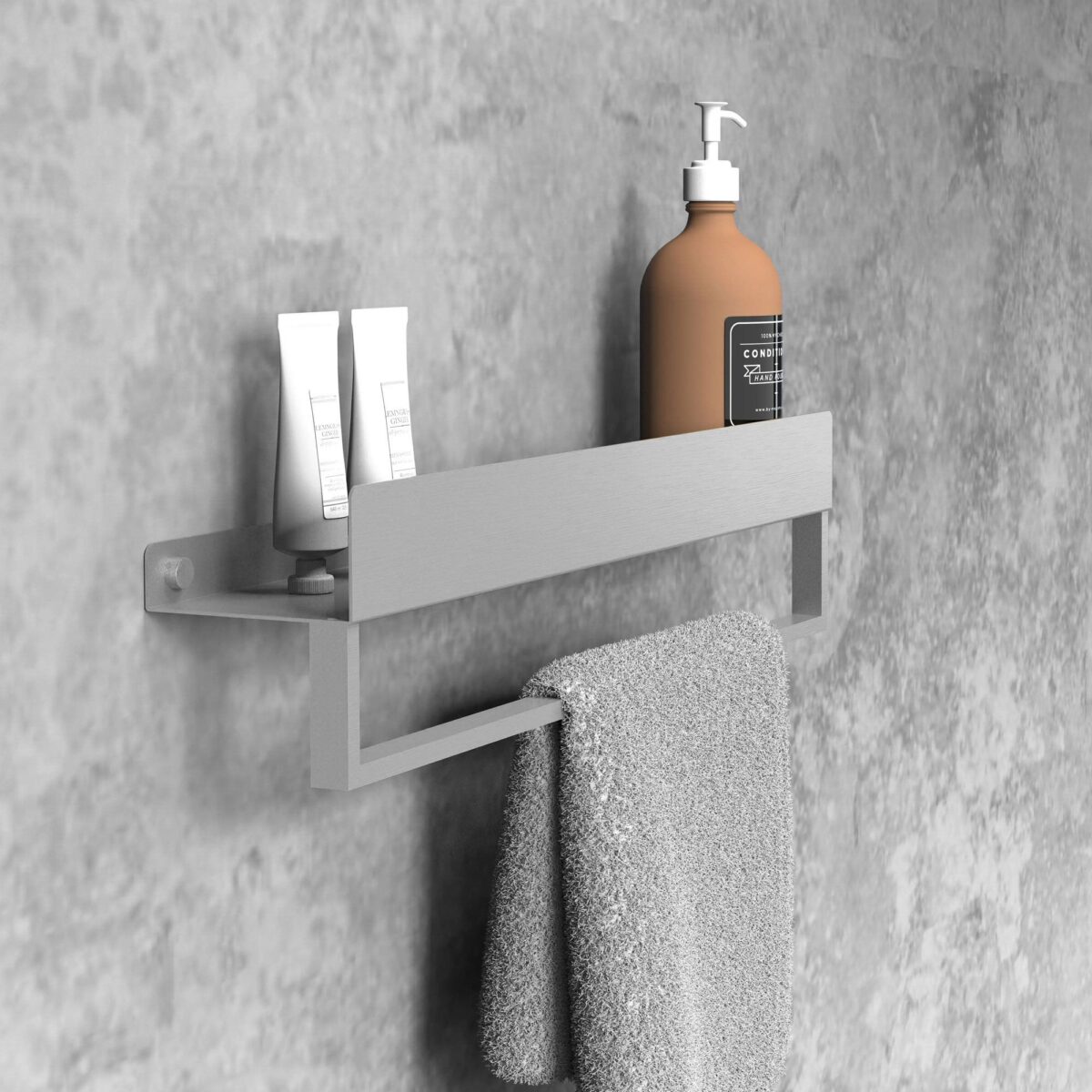 Raft pentru baie SF01 45cm steel brush - imagine 2