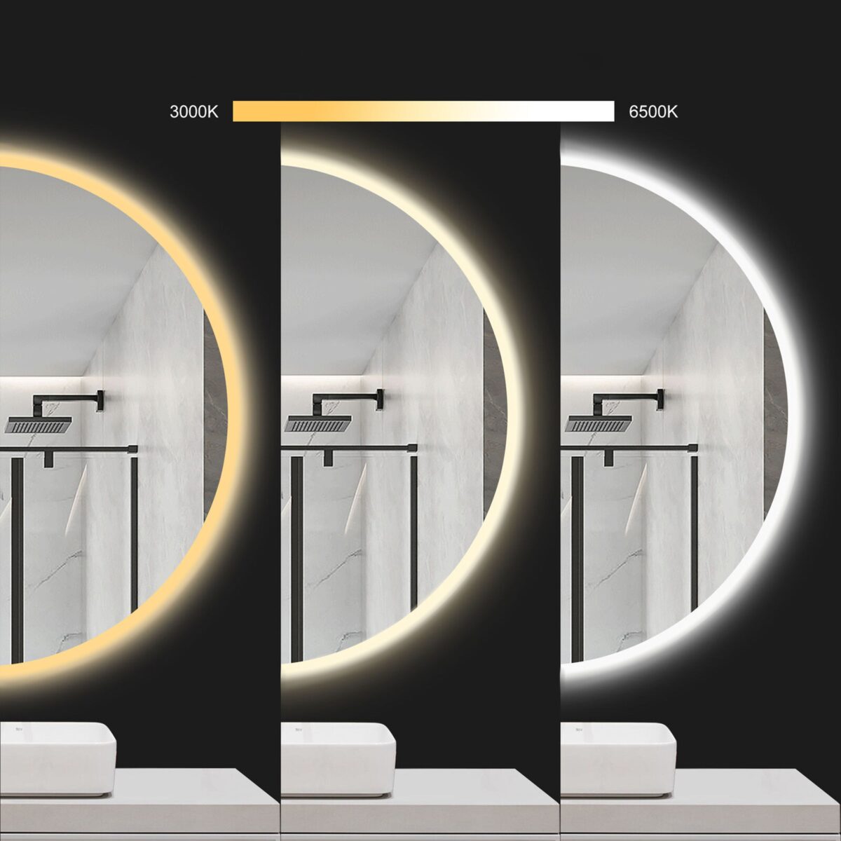 Oglindă LED 50cm HZJ050 - imagine 7