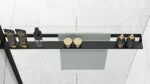 Panou de duș Rea Aero Black Mat 80 - imagine 5